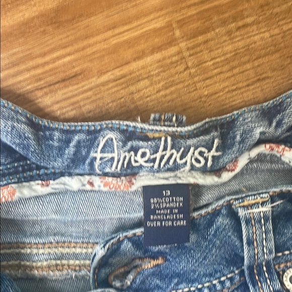 Amethyst Jeans Blue Denim Shorts - Picture 2 of 3